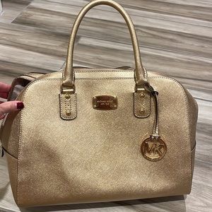 Gold Michael Kors Purse